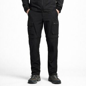 Gash  Hao Convertible Cargo Pants Mens‎ 32x32 Black
